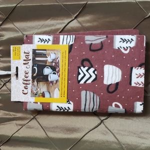NWT- S & T 'Mugs' Absorbent Coffee Mat